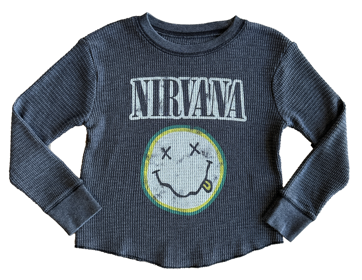 NIRVANA reeさま Nirvana Smiley Face Unisex Thermal – Rowdy Sprout