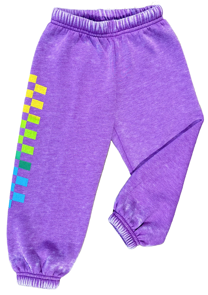 Rainbow checker Nevermind Sweatpants – Rowdy Sprout