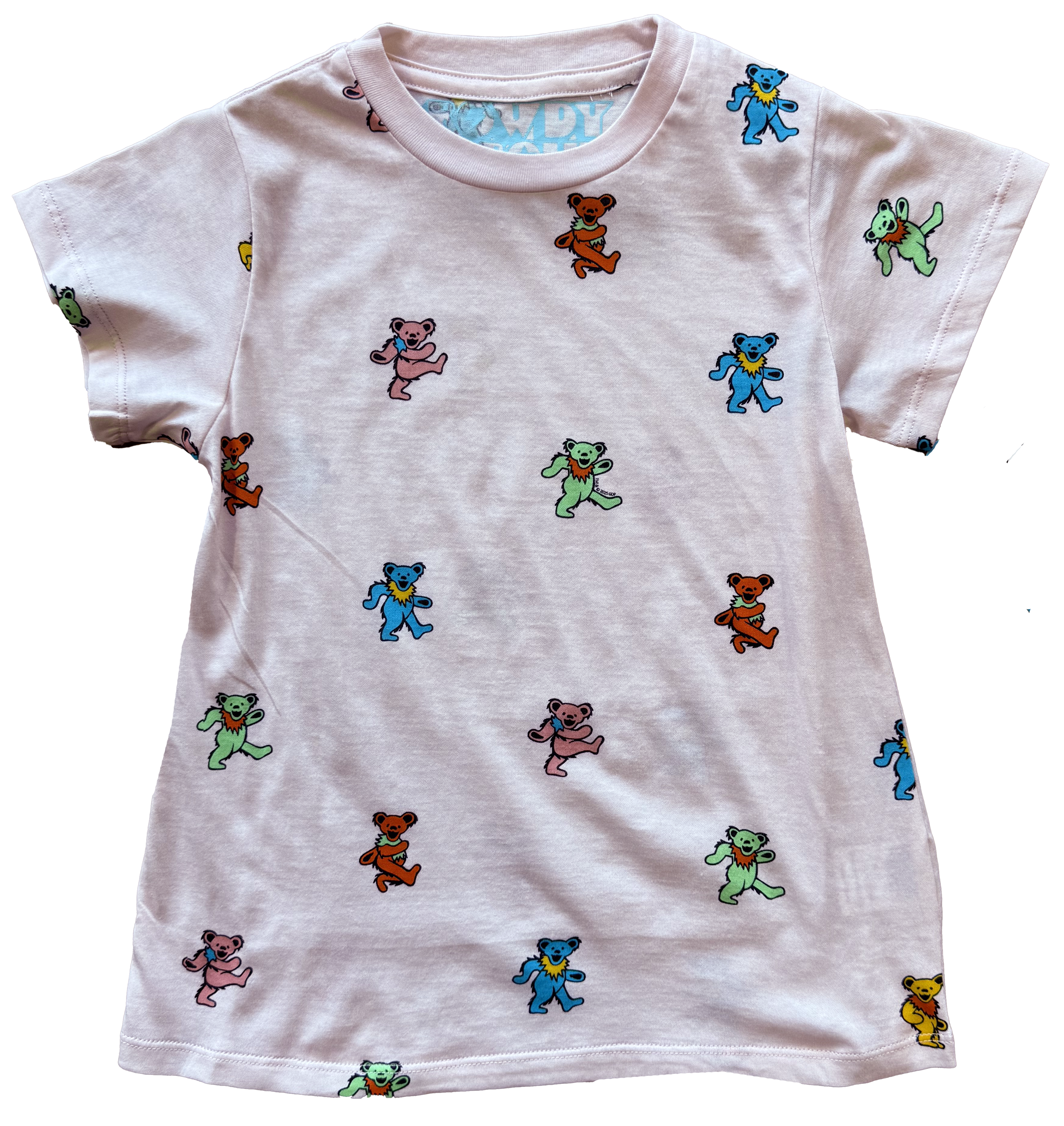 Grateful Dead Dancing Bears Pink T-shirt Dress 18/24M