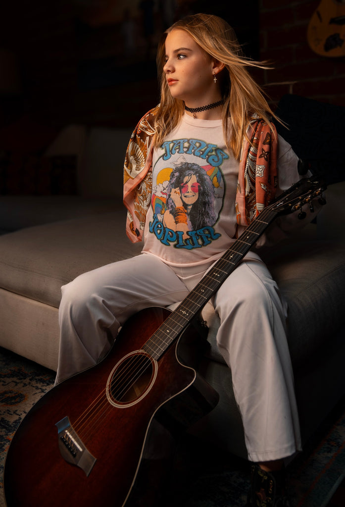 kids janis joplin long sleeve tee