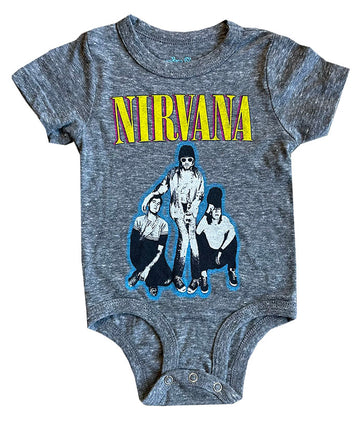 Nirvana Tri Blend Short Sleeve Onesie