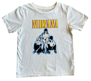 Nirvana Organic vintage white Short Sleeve Tee