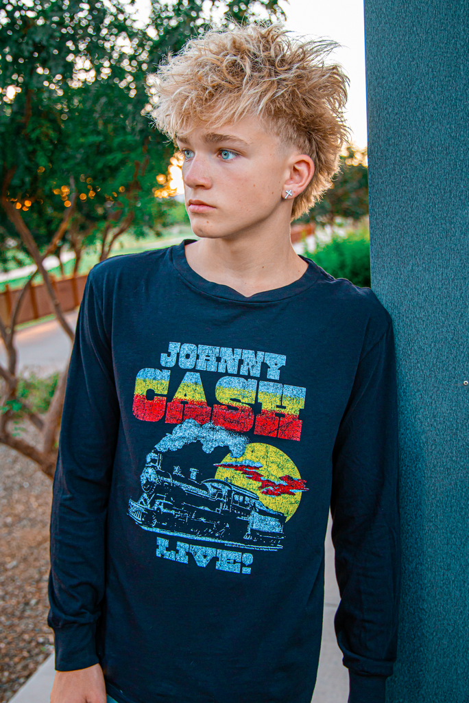 vintage long sleeve Johnny Cash