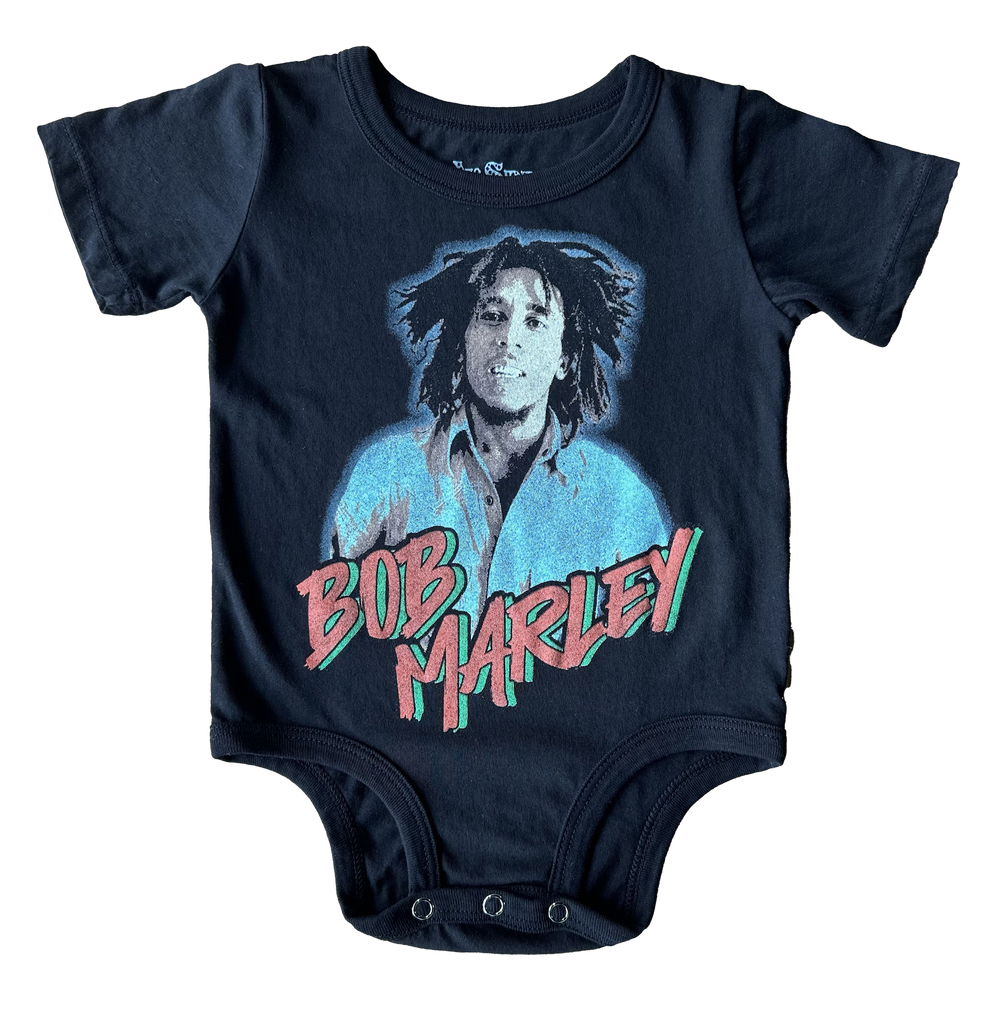 Bob Marley Black Organic Onesie