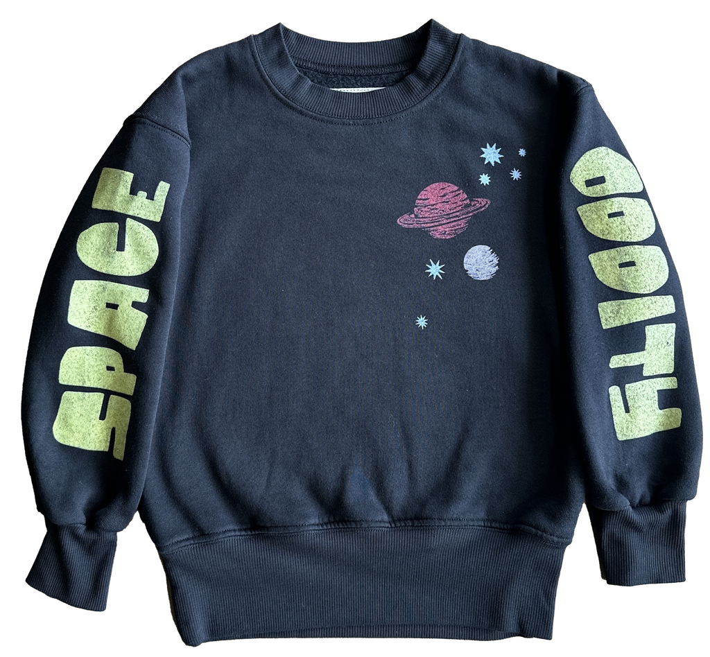 kids space ziggy stardust crewneck