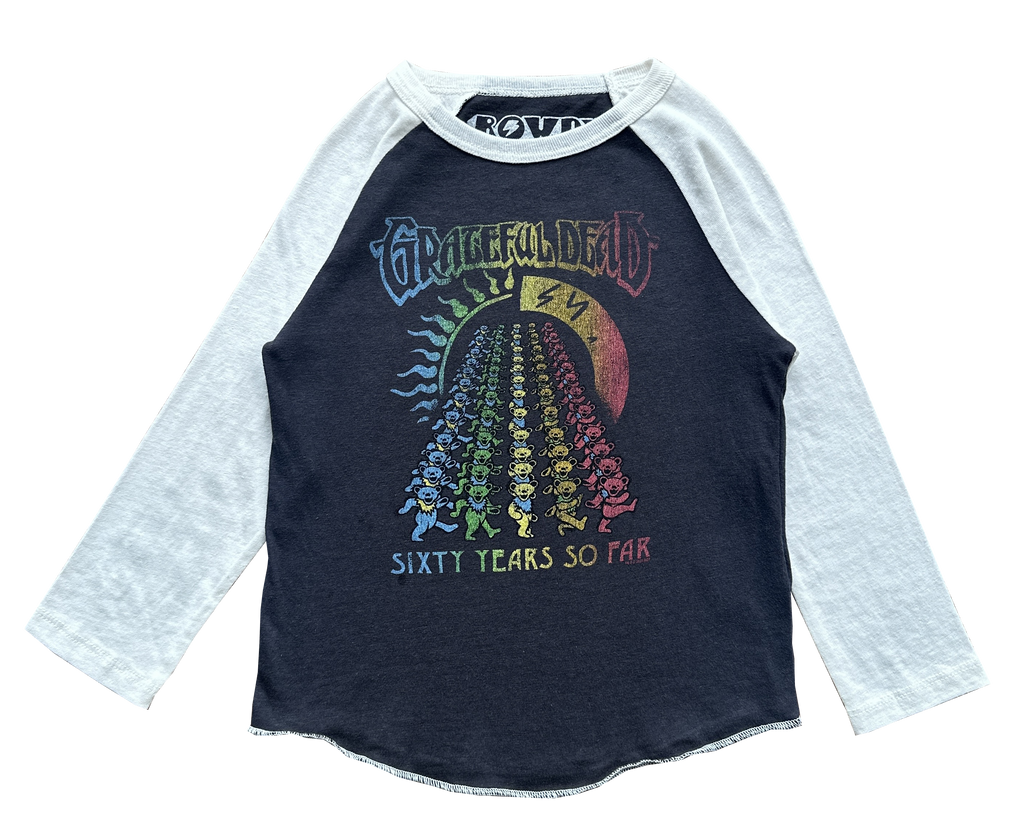 Rowdy Sprout Grateful Dead kids raglan t-shirt