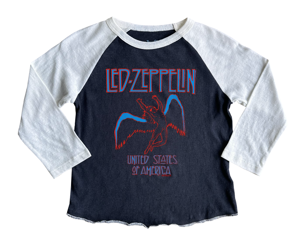 Led Zeppelin Icarus USA Tour Raglan – Rowdy Sprout