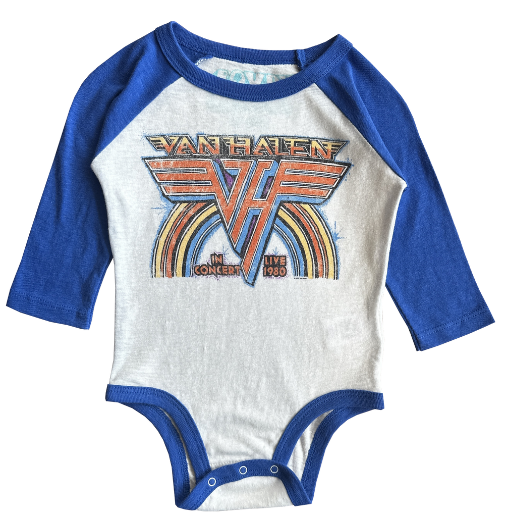 raglan Van Halen baby onesie