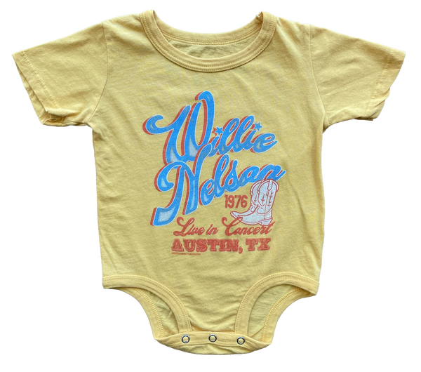 Willie Nelson 1970 Onesie Sunset – Rowdy Sprout