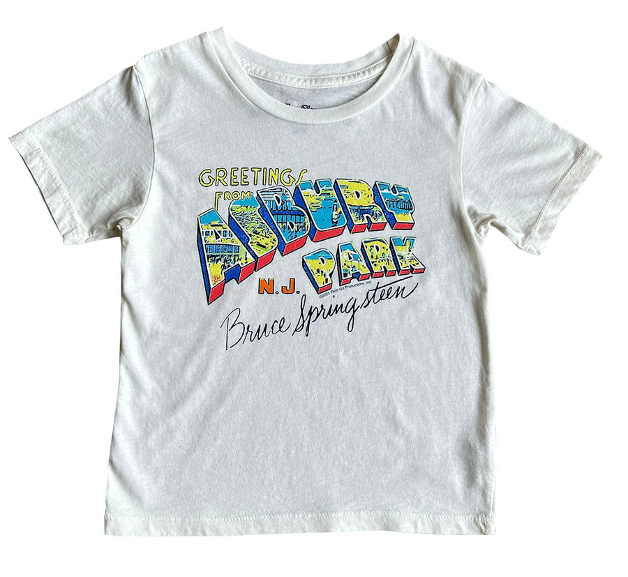 Bruce Springsteen Asbury Park Organic SS Tee - white