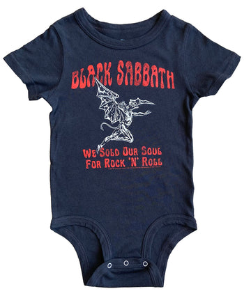Black Sabbath short sleeve onesie