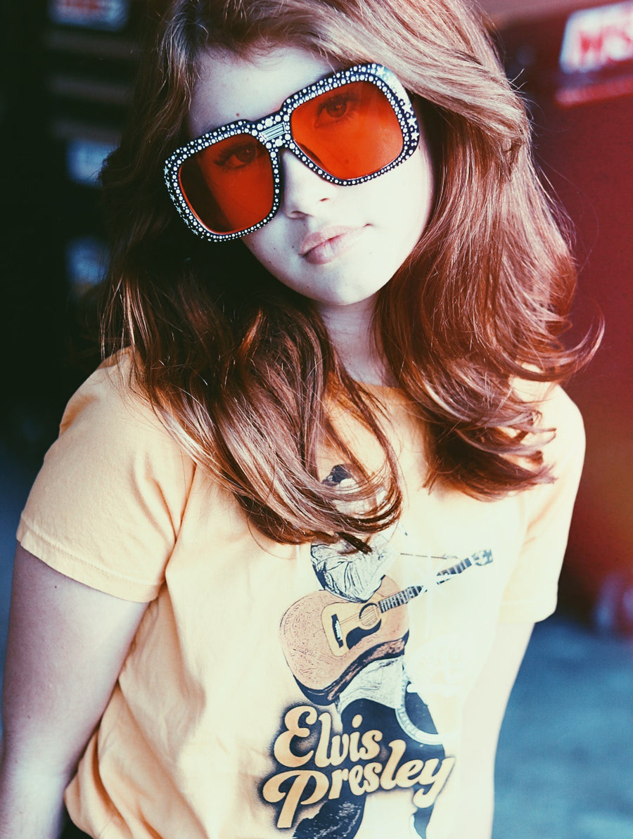 Sun Records Elvis Presley Organic Short Sleeve Tee