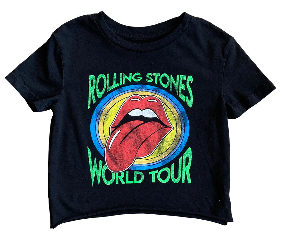Rolling Stones Organic Short Sleeve Crop Tee