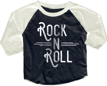 Rock N' Roll girls recycled raglan tee
